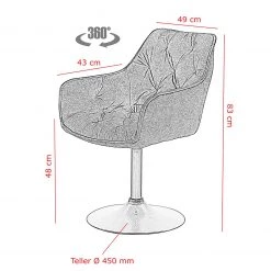 Red Living Chaises à accoudoirs Ibarra (lot de 2) - Anthracite -Chaises Soldes 2022 1000263429 210430 11492700166 SKETCH DETAILS P000000001000263429 sketch