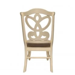Ridgevalley Chaises Nouro (lot de 2) - Tissu / Peuplier massif - Beige chiné / Blanc crème -Chaises Soldes 2022 1000265874 210519 10473300004 DETAILS P000000001000265874