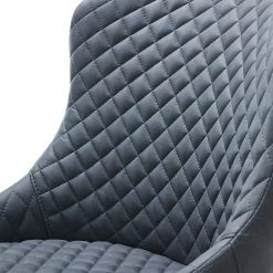 Red Living Chaises Elbi I (lot de 2) - Imitation cuir / Métal - Anthracite / Noir -Chaises Soldes 2022 1000266934 210525 14342200038 DETAILS P000000001000266934