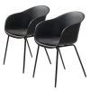 Red Living Chaises à accoudoirs Eva (lot de 2) - Noir -Chaises Soldes 2022 1000266952 210525 14342600123 IMAGE P000000001000266952