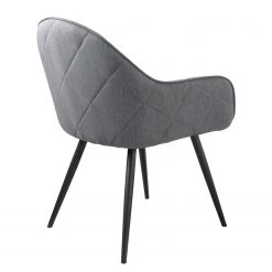 Red Living Chaises à accoudoirs Delvin (lot de 2) - Tissu / Métal - Gris / Noir -Chaises Soldes 2022 1000266962 210525 14342900171 DETAILS P000000001000266962