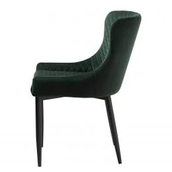 Red Living Chaises Elbi II (lot de 2) - Velours / Métal - Vert foncé / Noir 7 Red Living Chaises Elbi II (lot de 2) - Velours / Métal - Vert foncé / Noir -Chaises Soldes 2022 1000266967 210525 14343100206 DETAILS P000000001000266967