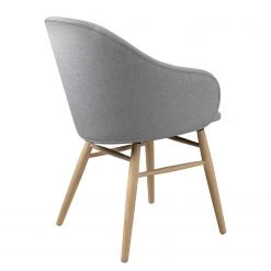 Norrwood Chaise à accoudoirs Epalia - Tissu / Chêne massif - Gris clair / Chêne -Chaises Soldes 2022 1000266973 210525 14343200237 DETAILS P000000001000266973