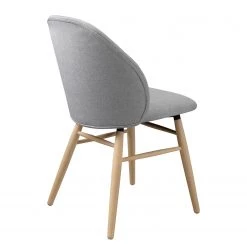 Norrwood Chaise Epalia - Tissu / Chêne massif - Gris clair / Chêne -Chaises Soldes 2022 1000266976 210525 14343300256 DETAILS P000000001000266976