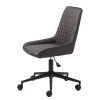 Red Living Chaise de bureau pivotante Dela II - Imitation cuir / Métal - Marron foncé / Noir -Chaises Soldes 2022 1000267003 210615 08401000005 IMAGE P000000001000267003