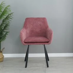 Ars manufacti Chaise à accoudoirs Yuna - Rose vieilli -Chaises Soldes 2022 1000269994 220506 021 MOOD DETAILS P000000001000269994 mood