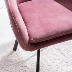 Ars manufacti Chaise à accoudoirs Yuna - Rose vieilli -Chaises Soldes 2022 1000269994 220615 045 DETAILS P000000001000269994