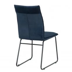 Ars manufacti Chaises capitonnées Veera (lot de 2) - Bleu nuit -Chaises Soldes 2022 1000270012 220506 040 DETAILS P000000001000270012