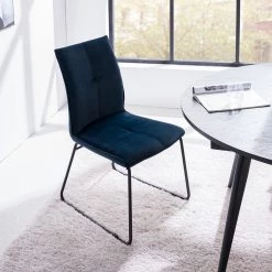 Ars manufacti Chaises capitonnées Veera (lot de 2) - Bleu nuit -Chaises Soldes 2022 1000270012 220615 021 MOOD DETAILS P000000001000270012 mood