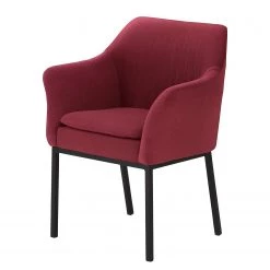 Mayer Sitzmöbel Chaise à accoudoirs myJARI II - Cuir véritable - Rouge