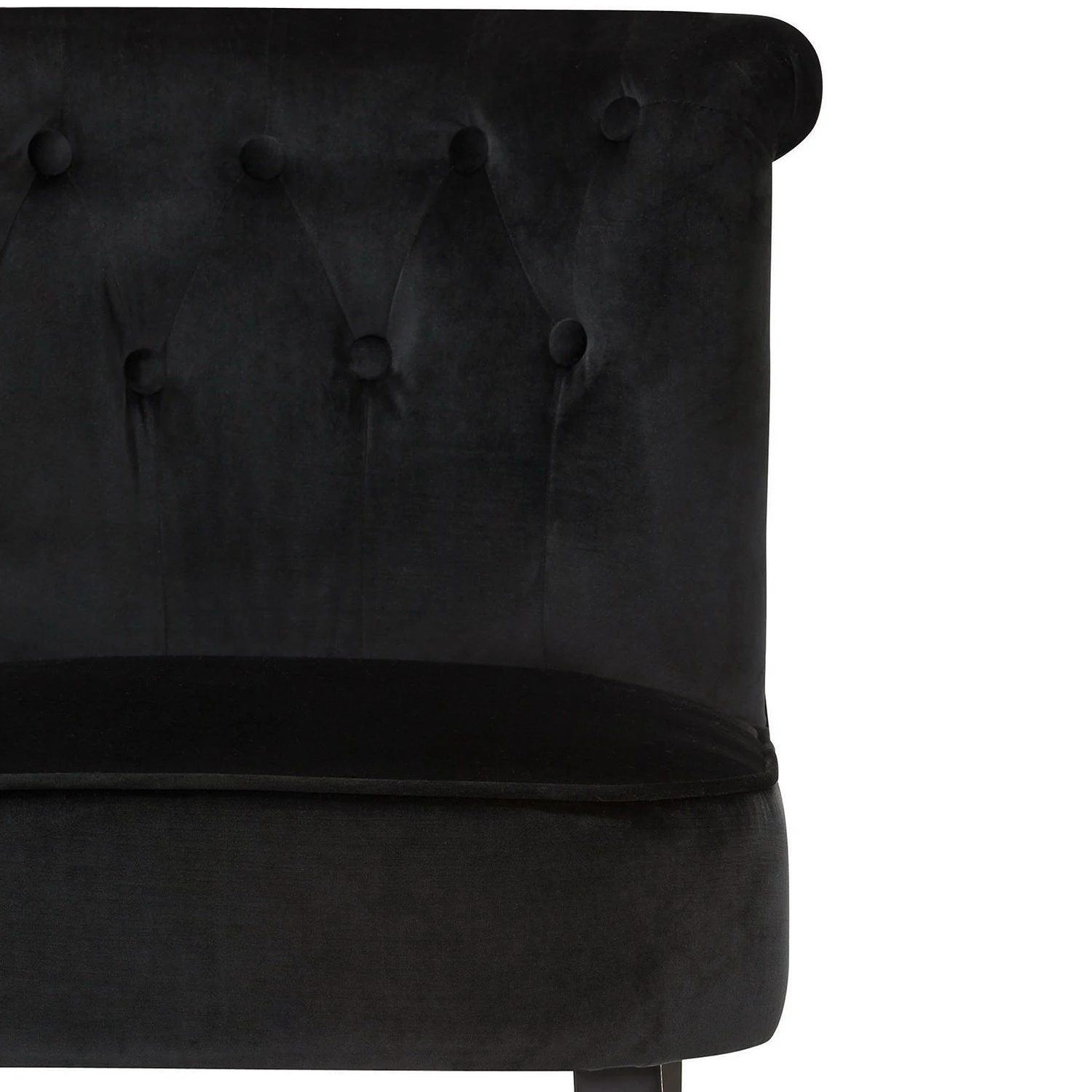 Red Living Chaise capitonnée Adriana - Noir 7 Red Living Chaise capitonnée Adriana - Noir – Image 5