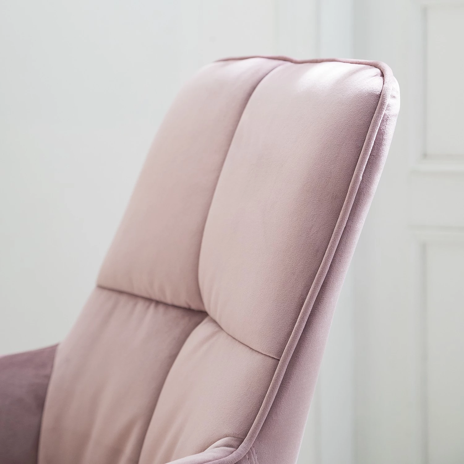 Furnitive Chaise de bureau Stody II - Rose clair 11 Furnitive Chaise de bureau Stody II - Rose clair – Image 9