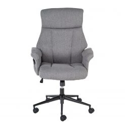 Furnitive Chaise de bureau Barking - (avec fonction massage) - Tissage à plat / Métal - Gris / Noir 22 Furnitive Chaise de bureau Barking - (avec fonction massage) - Tissage à plat / Métal - Gris / Noir -Chaises Soldes 2022 1000272622 220609 030 DETAILS P000000001000272622