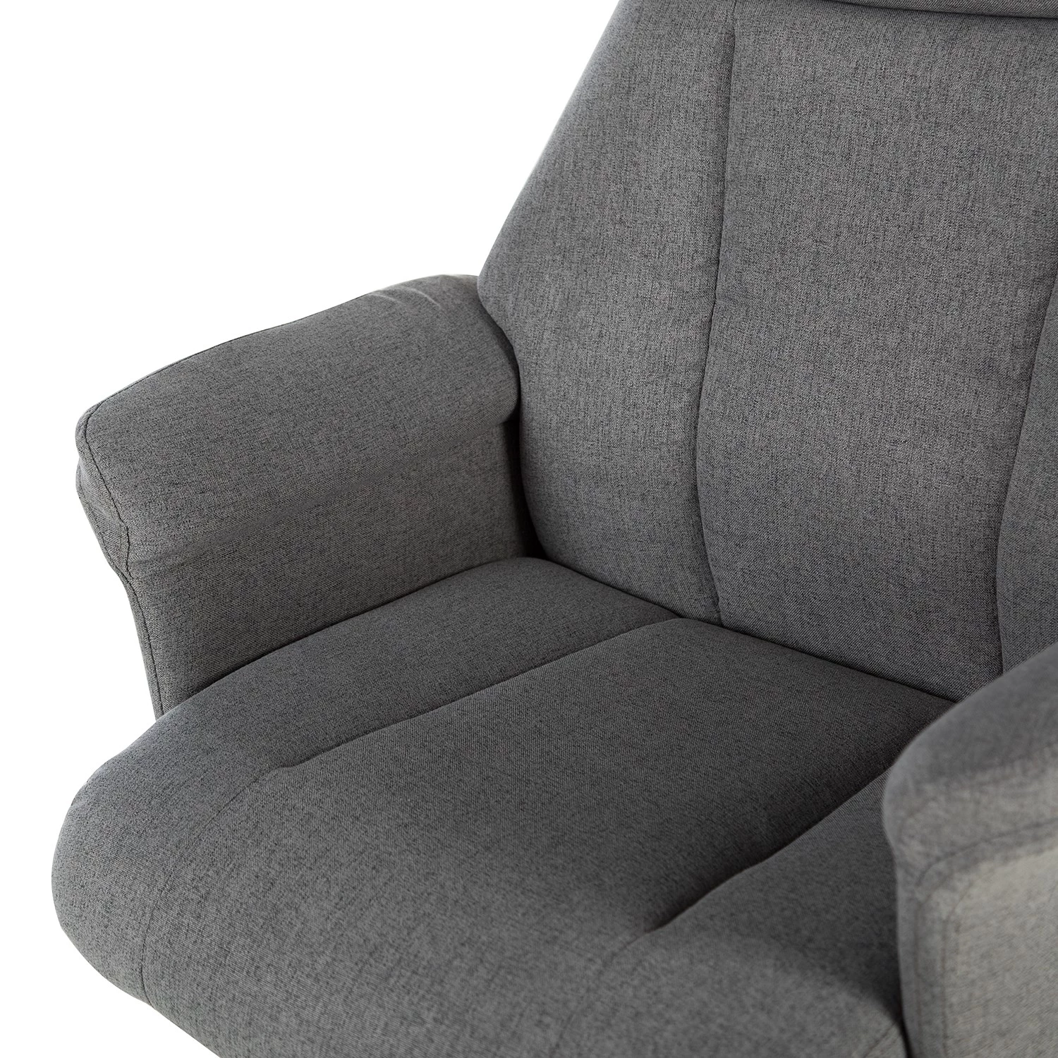 Furnitive Chaise de bureau Barking - (avec fonction massage) - Tissage à plat / Métal - Gris / Noir 9 Furnitive Chaise de bureau Barking - (avec fonction massage) - Tissage à plat / Métal - Gris / Noir – Image 7