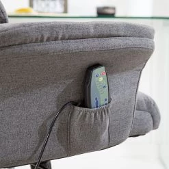 Furnitive Chaise de bureau Barking - (avec fonction massage) - Tissage à plat / Métal - Gris / Noir 35 Furnitive Chaise de bureau Barking - (avec fonction massage) - Tissage à plat / Métal - Gris / Noir -Chaises Soldes 2022 1000272622 220628 032 DETAILS P000000001000272622