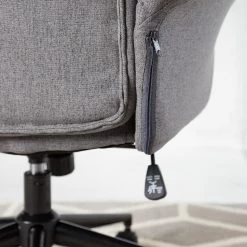 Furnitive Chaise de bureau Barking - (avec fonction massage) - Tissage à plat / Métal - Gris / Noir 36 Furnitive Chaise de bureau Barking - (avec fonction massage) - Tissage à plat / Métal - Gris / Noir -Chaises Soldes 2022 1000272622 220628 033 DETAILS P000000001000272622