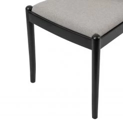 Studio Copenhagen Chaises Cutis (lot de 2) - Rotin et tissu / Hêtre massif - Gris lumineux -Chaises Soldes 2022 1000273457 220420 055 DETAILS P000000001000273457