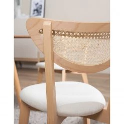 Studio Copenhagen Chaises Danny (lot de 2) - Rotin et tissu / Hêtre massif - Rotin et crème / Hêtre 29 Studio Copenhagen Chaises Danny (lot de 2) - Rotin et tissu / Hêtre massif - Rotin et crème / Hêtre -Chaises Soldes 2022 1000273461 220819 033 DETAILS P000000001000273461