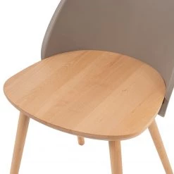 Mørteens Chaises Doon (lot de 2) - Matière plastique / Hêtre massif - Taupe / Hêtre 24 Mørteens Chaises Doon (lot de 2) - Matière plastique / Hêtre massif - Taupe / Hêtre -Chaises Soldes 2022 1000273467 220420 055 DETAILS P000000001000273467