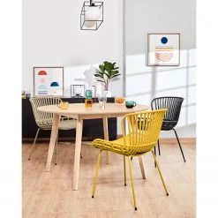 Mørteens Chaises Sakira (lot de 4) - Imitation cuir / Acier - Noir 14 Mørteens Chaises Sakira (lot de 4) - Imitation cuir / Acier - Noir -Chaises Soldes 2022 1000274225 210618 10464300173 MOOD DETAILS P000000001000274225 mood