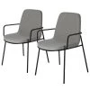 Fredriks Chaises à accoudoirs Gina (lot de 2) - Gris 2 Fredriks Chaises à accoudoirs Gina (lot de 2) - Gris -Chaises Soldes 2022 1000274236 210618 10464500274 IMAGE P000000001000274236