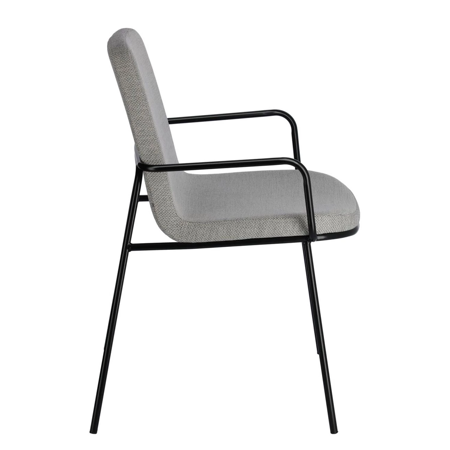 Fredriks Chaises à accoudoirs Gina (lot de 2) - Gris 7 Fredriks Chaises à accoudoirs Gina (lot de 2) - Gris – Image 5
