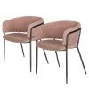 Jack & Alice Chaises accoudoirs Vilhena IV (lot de 2) - Velours côtelé - Rose vieilli -Chaises Soldes 2022 1000274237 210618 10464500285 IMAGE P000000001000274237