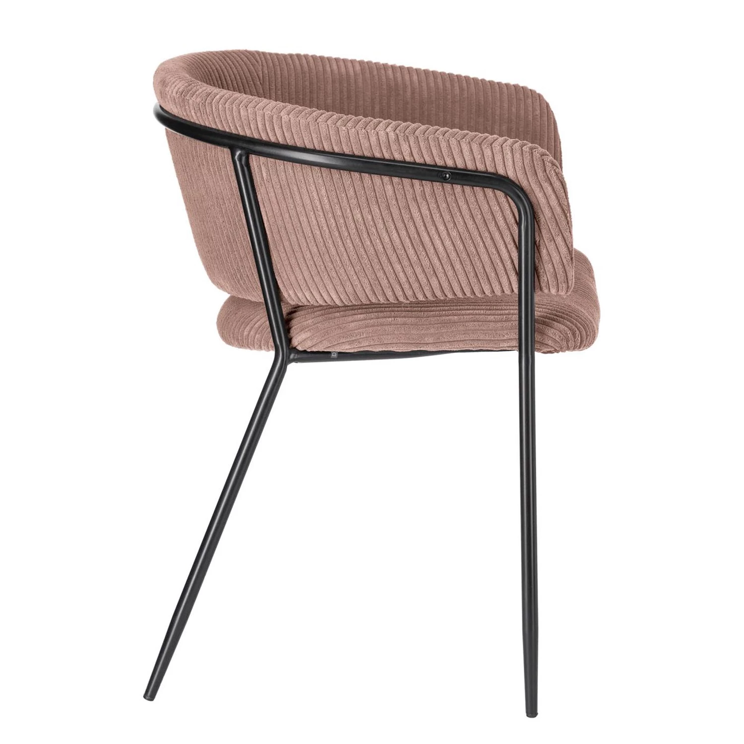 Jack & Alice Chaises accoudoirs Vilhena IV (lot de 2) - Velours côtelé - Rose vieilli 6 Jack & Alice Chaises accoudoirs Vilhena IV (lot de 2) - Velours côtelé - Rose vieilli – Image 4