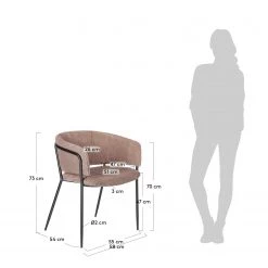 Jack & Alice Chaises accoudoirs Vilhena IV (lot de 2) - Velours côtelé - Rose vieilli 19 Jack & Alice Chaises accoudoirs Vilhena IV (lot de 2) - Velours côtelé - Rose vieilli -Chaises Soldes 2022 1000274237 210618 10464500293 SKETCH DETAILS P000000001000274237 sketch