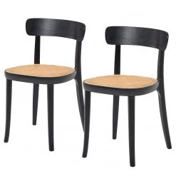 Mørteens Chaises Rom (lot de 2) - Noir