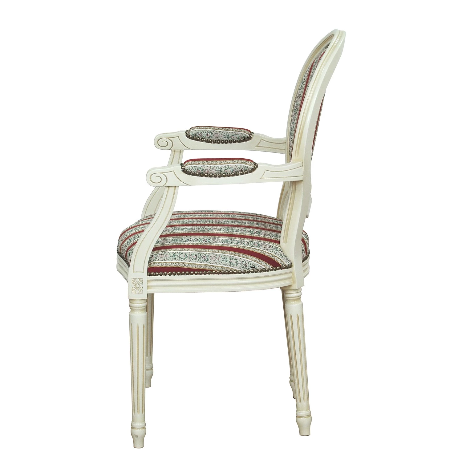 Velvet Studio Chaise à accoudoirs Alison - Rouge 7 Velvet Studio Chaise à accoudoirs Alison - Rouge – Image 5