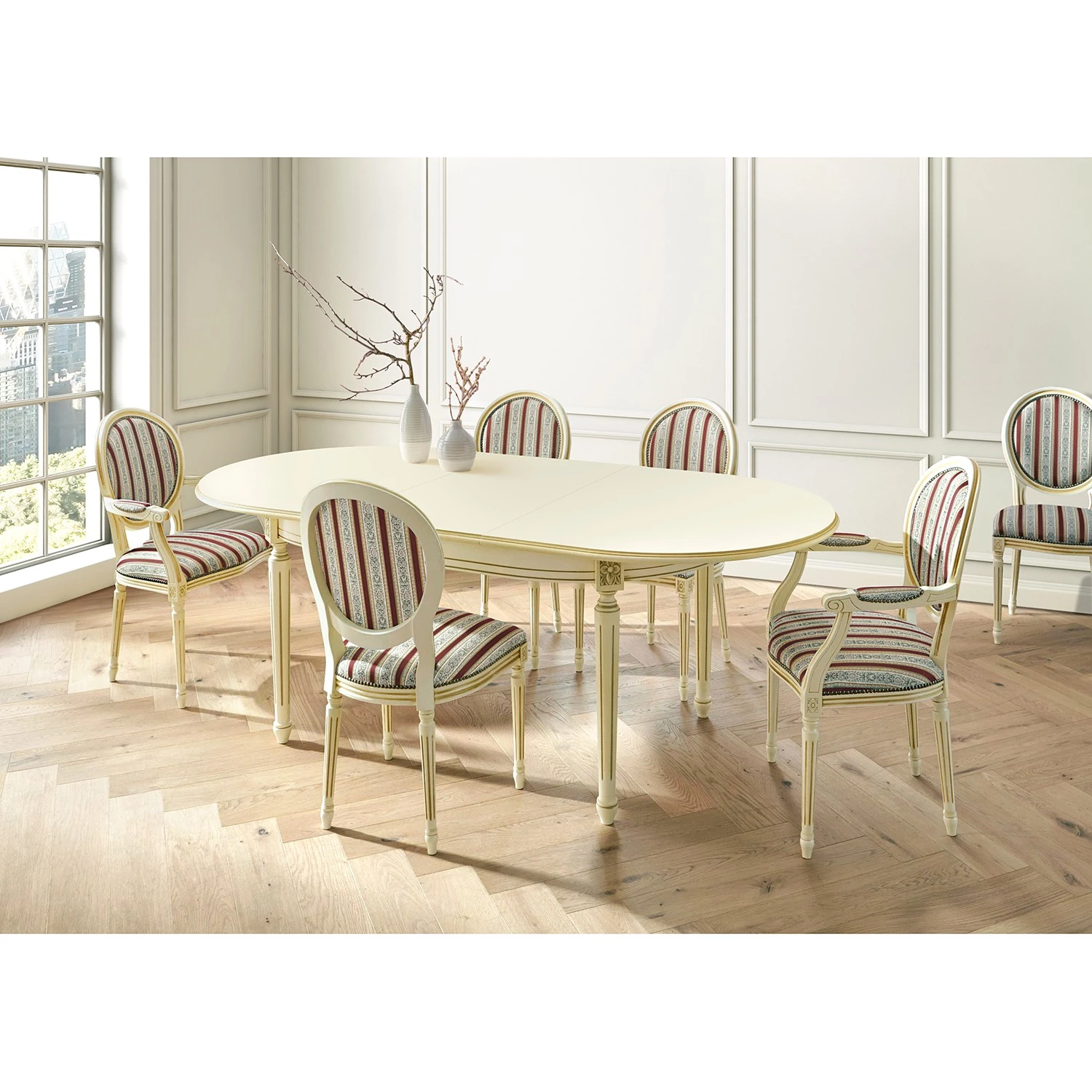 Velvet Studio Chaise à accoudoirs Alison - Rouge 5 Velvet Studio Chaise à accoudoirs Alison - Rouge – Image 3