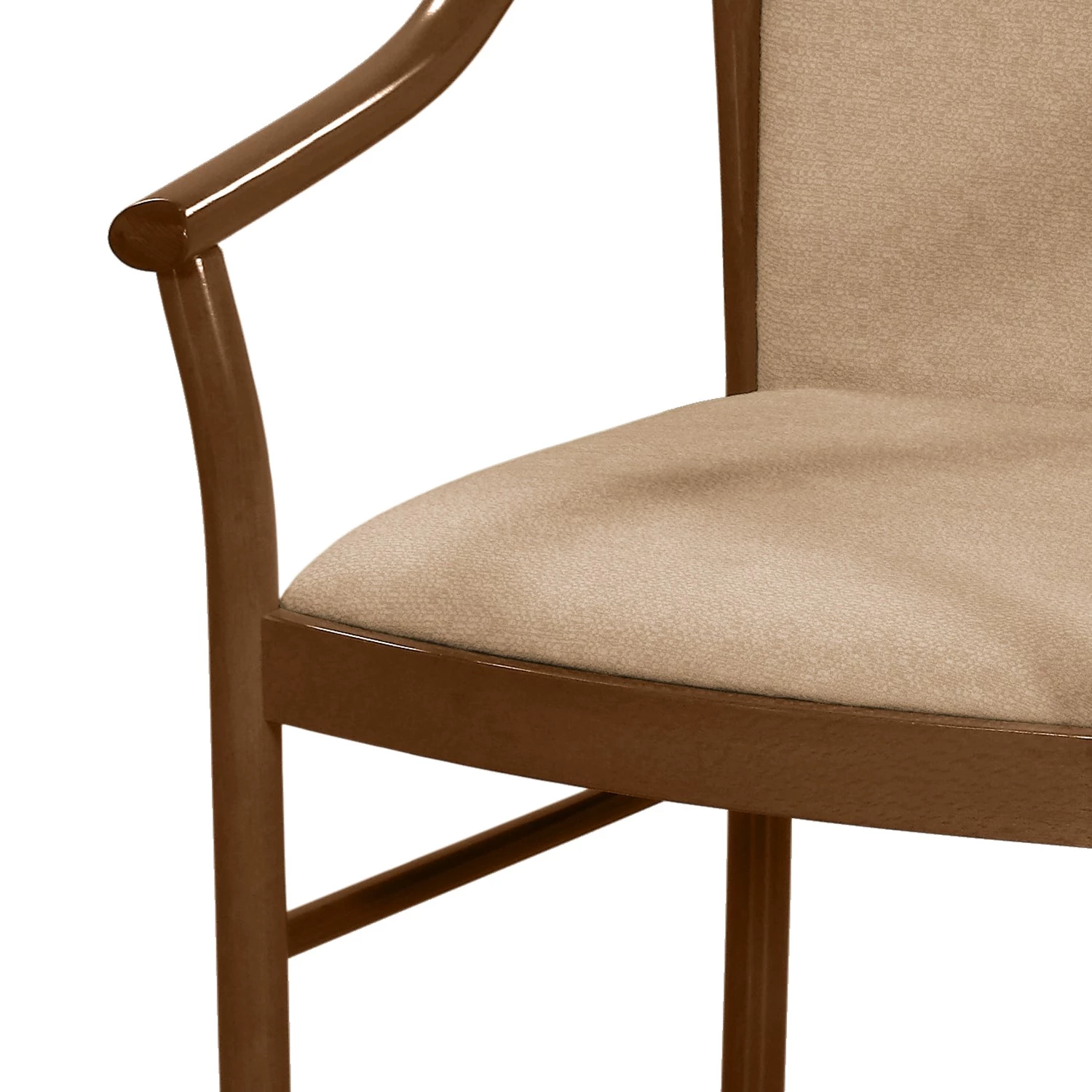 Velvet Studio Chaise à accoudoirs Rosita - Tissu / Hêtre massif - Camel / Noyer 10 Velvet Studio Chaise à accoudoirs Rosita - Tissu / Hêtre massif - Camel / Noyer – Image 8