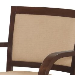 Norrwood Chaise à accoudoirs Prado - Tissu / Hêtre massif - Camel / Noyer -Chaises Soldes 2022 1000274342 210709 14181200313 DETAILS P000000001000274342