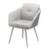 Loftscape Chaise à accoudoirs Canillo - Microfibre / Acier inoxydable - Gris clair / Acier inoxydable 2 Loftscape Chaise à accoudoirs Canillo - Microfibre / Acier inoxydable - Gris clair / Acier inoxydable -Chaises Soldes 2022 1000274791 210628 13333900001 IMAGE P000000001000274791