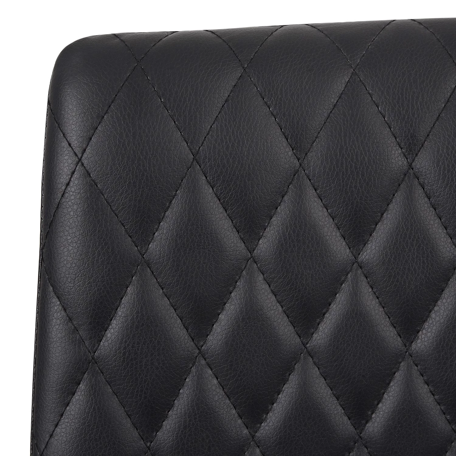 Loftscape Chaises Diva (Lot de 2) - Imitation cuir / Acier - Noir 9 Loftscape Chaises Diva (Lot de 2) - Imitation cuir / Acier - Noir – Image 7