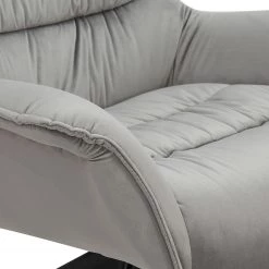 Ars manufacti Fauteuil relax Arca - Velours / Métal - Gris / Noir -Chaises Soldes 2022 1000274878 220107 103355000148 DETAILS P000000001000274878