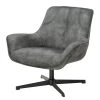 Ars manufacti Fauteuil relax Beloha - Velours / Métal - Gris vintage / Noir -Chaises Soldes 2022 1000274884 220107 10335500097 IMAGE P000000001000274884
