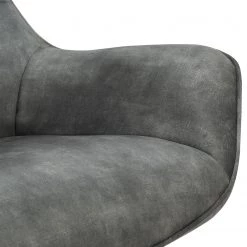 Ars manufacti Fauteuil relax Beloha - Velours / Métal - Gris vintage / Noir -Chaises Soldes 2022 1000274884 220107 103356000162 DETAILS P000000001000274884