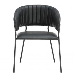 Ars manufacti Chaise à accoudoirs Acoma - Noir -Chaises Soldes 2022 1000274885 220107 10335400097 DETAILS P000000001000274885