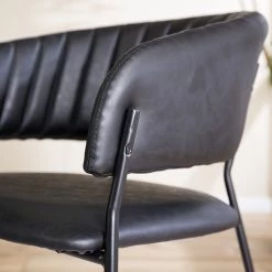 Ars manufacti Chaise à accoudoirs Acoma - Noir -Chaises Soldes 2022 1000274885 220519 031 DETAILS P000000001000274885