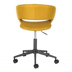 Mørteens Chaise de bureau Buggio - Tissu Cors: Jaune curry - Noir -Chaises Soldes 2022 1000277872 220505 033 DETAILS P000000001000277872
