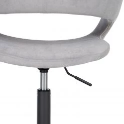 Mørteens Chaise de bureau Buggio II - Gris lumineux - Noir -Chaises Soldes 2022 1000277877 220330 035 DETAILS P000000001000277877