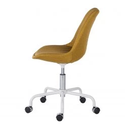 Mørteens Chaise pivotante Aledas - Tissu Cors: Jaune curry - Blanc -Chaises Soldes 2022 1000277880 220330 040 DETAILS P000000001000277880