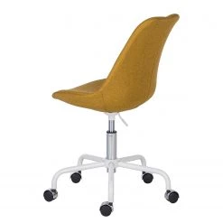 Mørteens Chaise pivotante Aledas - Tissu Cors: Jaune curry - Blanc -Chaises Soldes 2022 1000277880 220330 060 DETAILS P000000001000277880