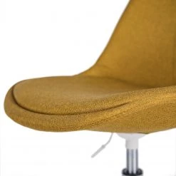 Mørteens Chaise pivotante Aledas - Tissu Cors: Jaune curry - Blanc -Chaises Soldes 2022 1000277880 220330 090 DETAILS P000000001000277880