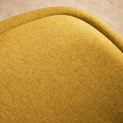 Mørteens Chaise pivotante Aledas - Tissu Cors: Jaune curry - Blanc -Chaises Soldes 2022 1000277880 220524 033 DETAILS P000000001000277880