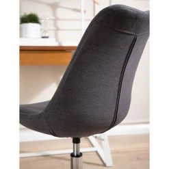 Mørteens Chaise pivotante Aledas II - Gris foncé - Chrome brillant -Chaises Soldes 2022 1000277881 220325 030 DETAILS P000000001000277881