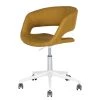 Mørteens Chaise de bureau Buggio - Tissu Cors: Jaune curry - Blanc