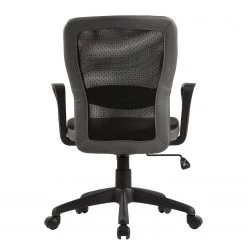 Fredriks Chaise pivotante Pialba - Imitation cuir et mesh / Matière plastique - Noir / Gris foncé -Chaises Soldes 2022 1000280786 210809 06062700032 DETAILS P000000001000280786